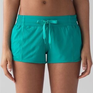 Lululemon Hotty Hot Viridian Green Shorts